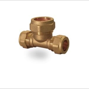 Branch-Reducing-Tee-Brass-Compression-Fitting
