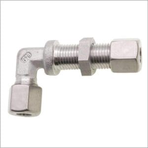 Elbow-Bulkhead-Single-Ferrule-Compression-316-Stainless-Steel