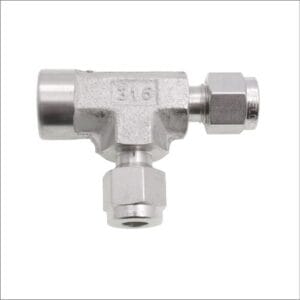 FEMALE-RUN-TEE-BSPP-TWIN-FERRULE-STAINLESS-STEEL
