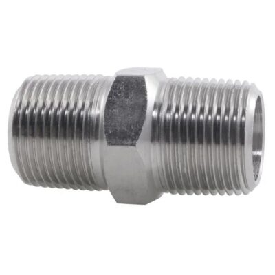HEXAGON-NIPPLE-BSPT-6000LB-316-STAINLESS-STEEL