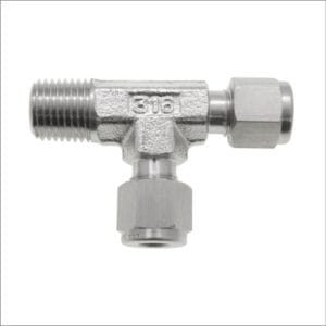 MALE-RUN-TEE-BSPT-TWIN-FERRULE-STAINLESS-STEEL