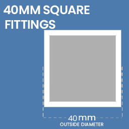 40MM X 40MM Square Galvanised Key Clamp Fittings