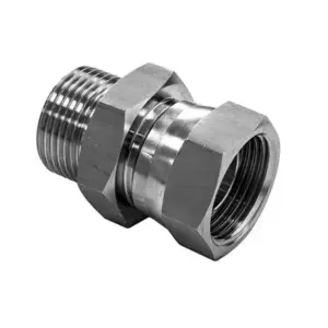 Hydraulic-BSPP-Cone-Seat-Swivel-Female-X-BSPP-Male-Adaptor-316-Stainless-Steel