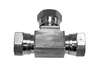 Hydraulic-BSPP-Cone-Seat-Swivel-Female-X-Female-Equal-Tee-316-Stainless-Steel